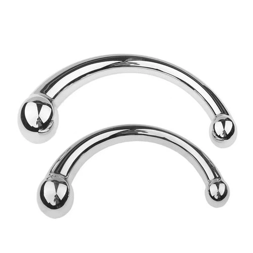 Double Stainless Elegant 5858 Anal Hook Steel Ended 0719